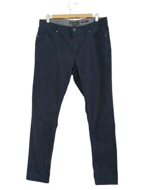 Michael Kors Navy Blue Parker Slim Fit  Button-Front Pants. Size 33/32